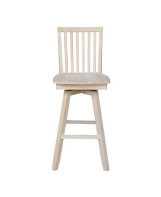 Mission Bar Height Stool with Swivel and Auto Return