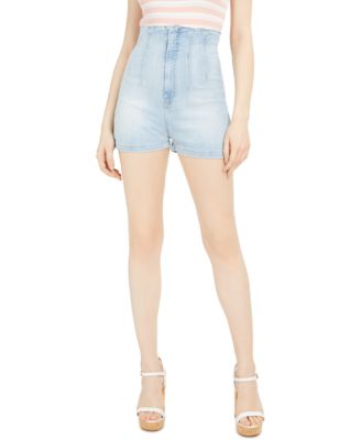 high waisted guess shorts