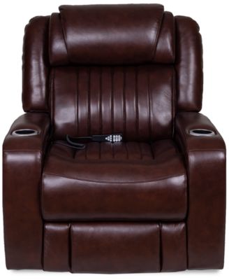 Furniture Henriel Leather Power, Mcgwire All Leather Power Reclining Sofa