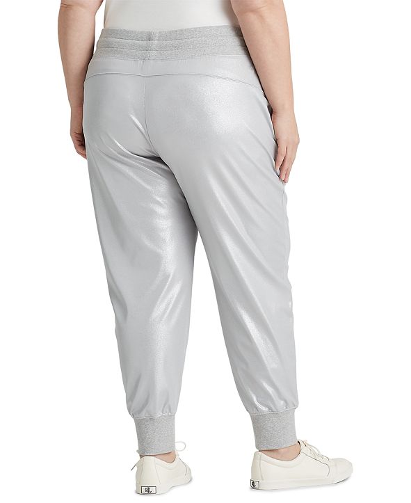 silver jogger pants