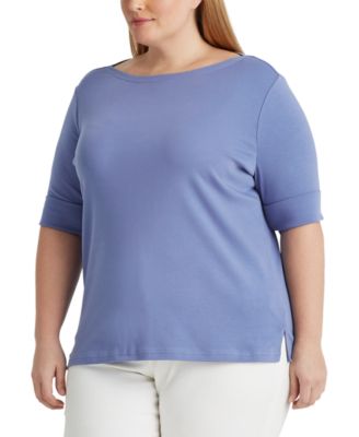 Lauren Ralph Lauren - Plus Size Elbow Sleeve Top