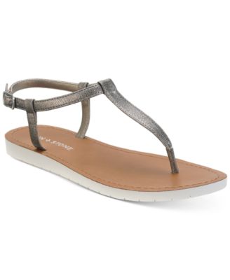 macy's silver sandals