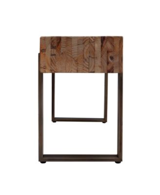 Maeve Rustic Industrial Bench