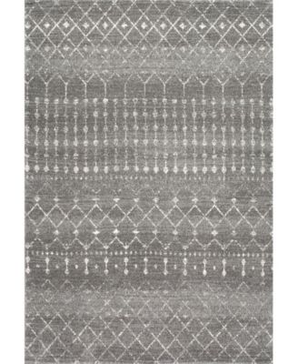Nuloom Bodrum Moroccan Blythe Area Rug Collection In Gray