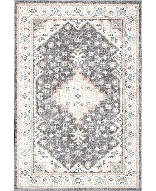 Nuloom Allure Thalassa Persian Floral Cream 5 X 8 Area Rug Reviews Rugs Macy S