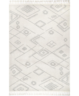 nuLoom Nazca Hilda Abstract Contemporary Beige 4' x 6' Area Rug