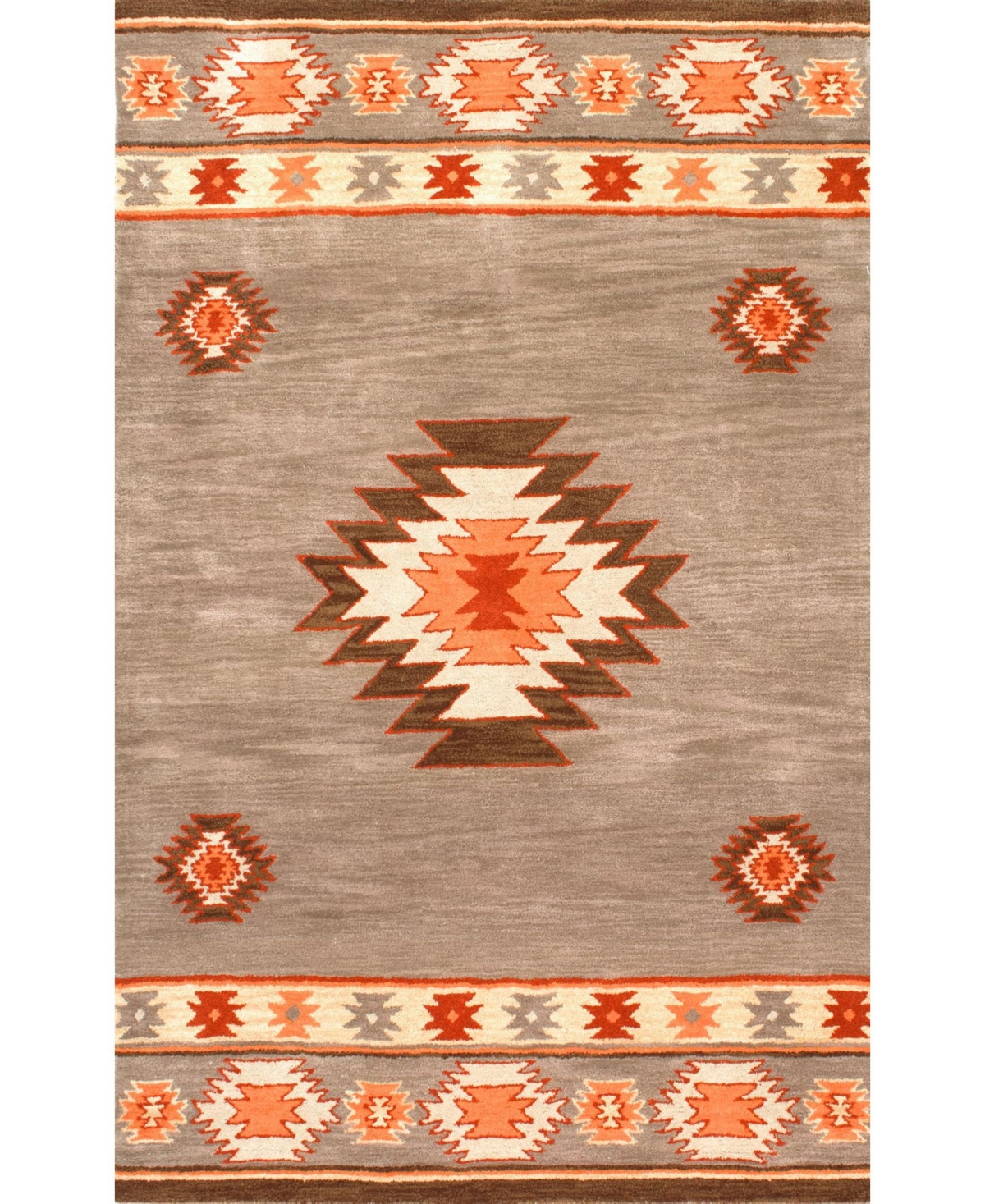 nuLoom Florence Shyla Abstract 7'6in x 9'6in Area Rug - Sage