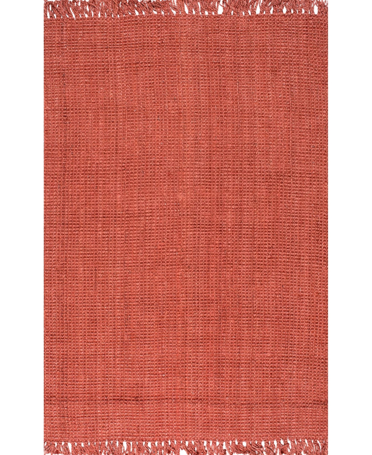 nuLoom Natura Natura Collection Chunky Loop 8'6in x 11'6in Area Rug - Terracotta
