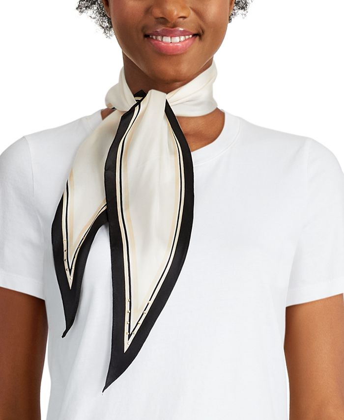 Vince Camuto Pop Stud Border Silk Kite Scarf Macy's