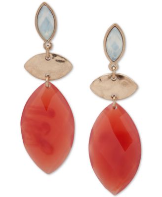 lonna & lilly - Gold-Tone & Stone Linear Drop Earrings