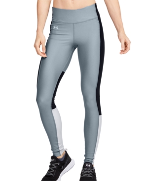 Under Armour Women's HeatGear Perforated Colorblocked Full Length Leggings