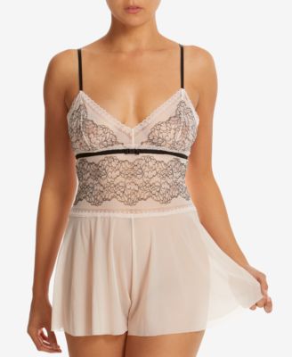 Hanky Panky - Women's Elena Fit & Flare Lace Mesh Romper 2F8421