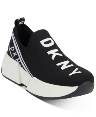 dkny slip on trainers white