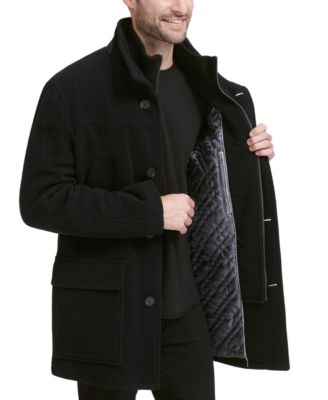 men's twill bibby overcoat