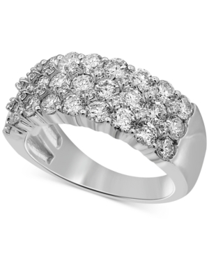 image of Diamond Three Row Band (2-1/4 ct. t.w.) in 14k White Gold