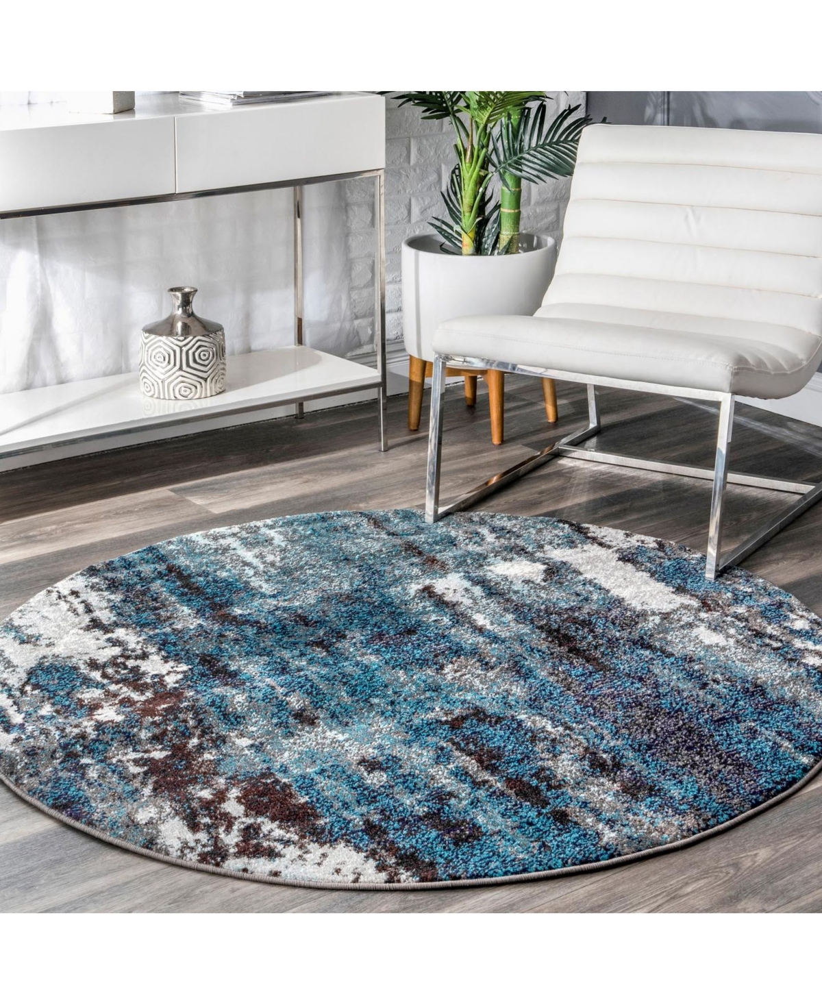 nuLoom Carnival Abstract HaydeeArea Rug - Blue