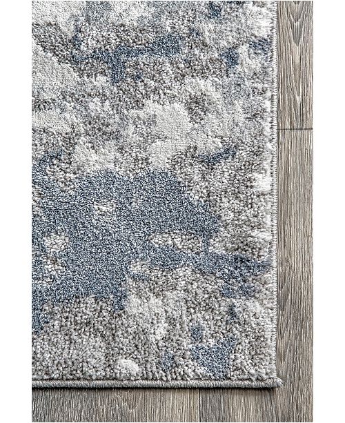 Nuloom Mitchell Contemporary Abstract Silver 5 X 8 Area Rug