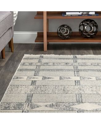 Fantasy Contemporary Ismay Gray Area Rug