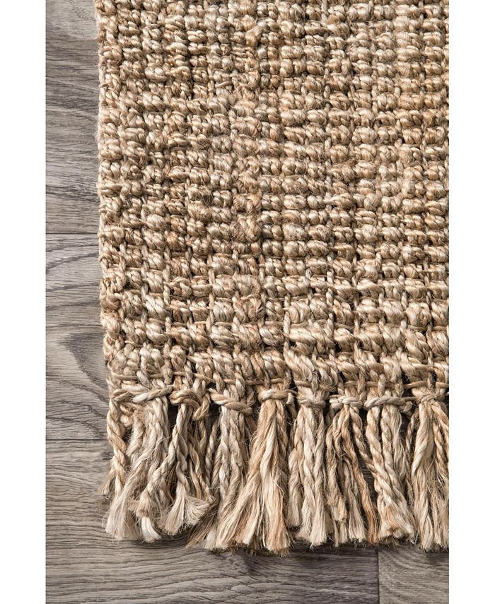nuLoom Natura Natura Collection Chunky Loop Neutral 8'6" x 11'6" Area