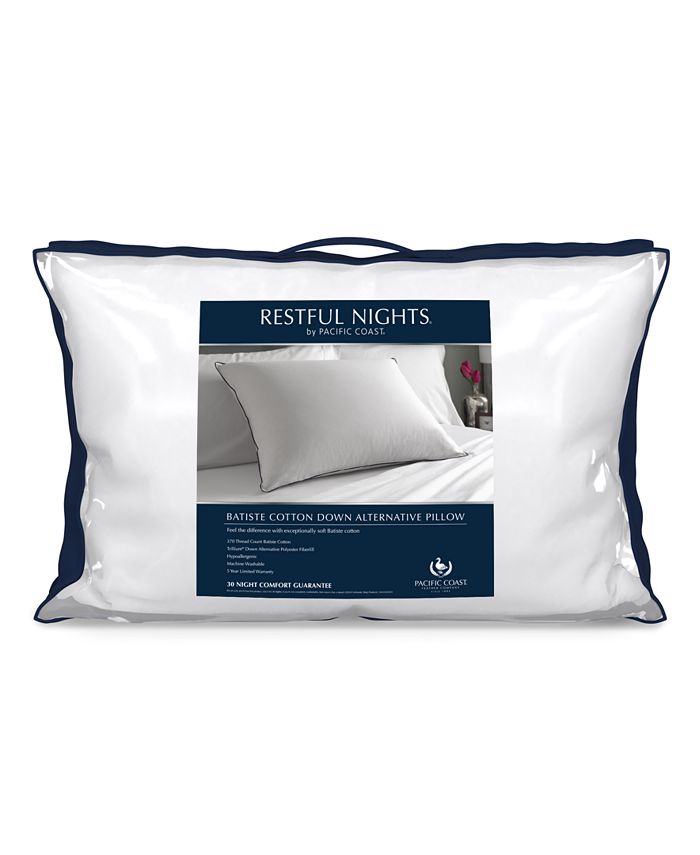 Pacific Coast Feather Restful Nights Down Alternative Pillow, King Macy's