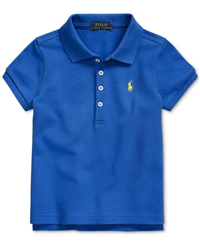 Polo Ralph Lauren Toddler Girls Stretch Piqué Polo Shirt Macy's