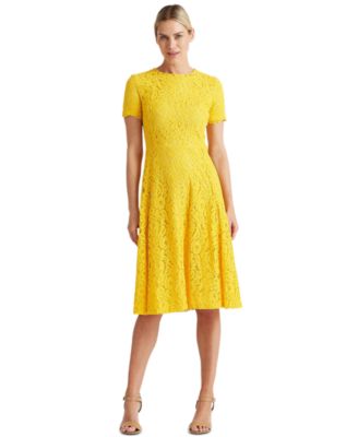 ralph lauren yellow dress