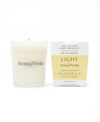 AromaWorks - Light Range Mandarin & Vetivert Candle, 2.65 oz.