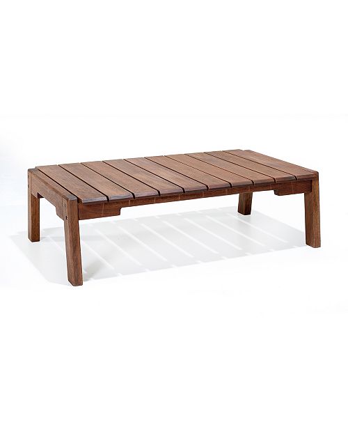 Alaterre Furniture Otero Eucalyptus Wood Outdoor Coffee Table