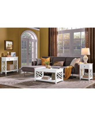 Coventry Wood Console Table with Drawer and Shelf