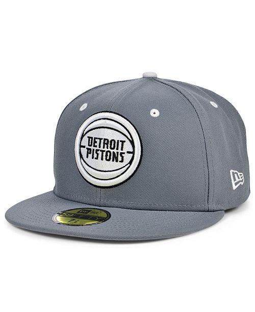 New Era Detroit Pistons Storm Black White Logo 59fifty Cap Reviews Sports Fan Shop By Lids Men Macy S