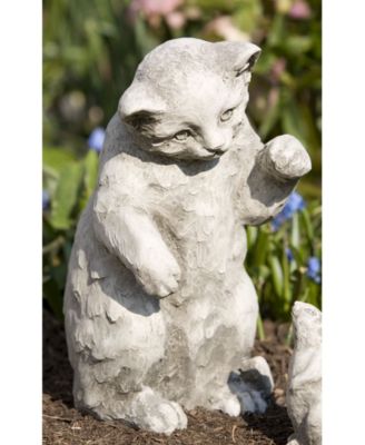 Playful Kitten Garden Statue