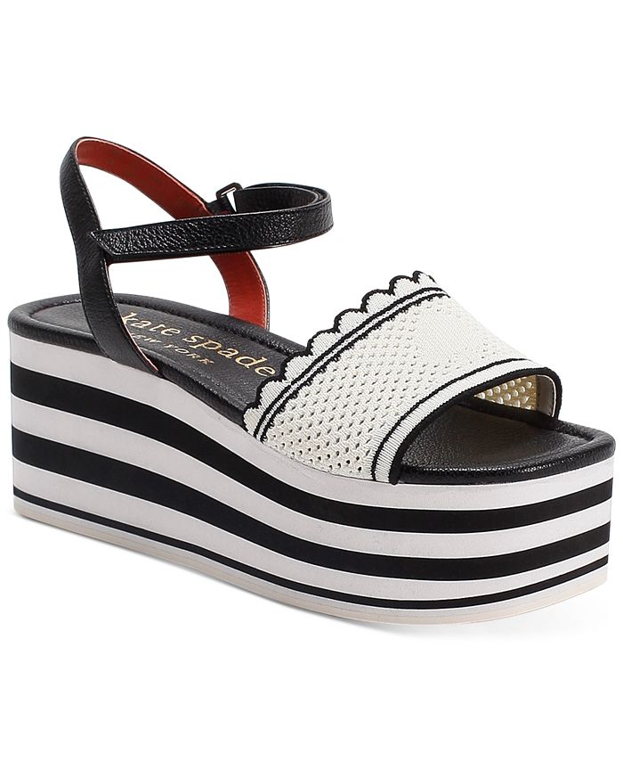 kate spade new york Highrise Spade Wedge Sandals & Reviews - Sandals -  Shoes - Macy's