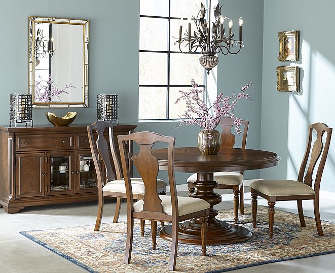 Furniture Orle Round Dining Furniture, 5 pc Set (Round Dining Table & 4 Side Chairs) & Reviews