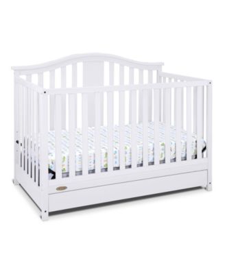Solano 4-in-1 Convertible Crib with Drawer - White