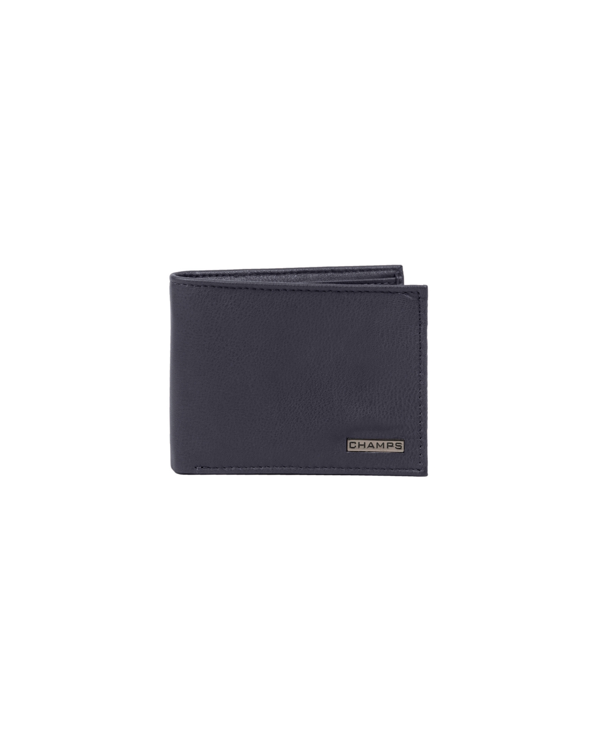 Champs Men's  Leather Rfid Top-wing Wallet In Gift Box In Navy