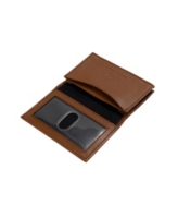 Men's Champs Rfid Blocking Slim Card Holder in Gift Box - Tan