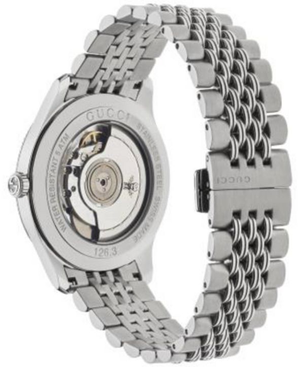 Gucci Men's Swiss Automatic G-Timeless Stainless Steel Bracelet Watch ...