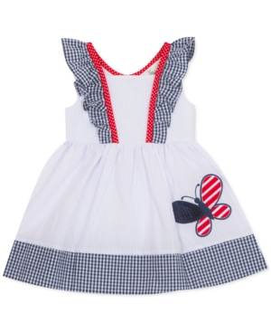 Rare Editions Baby Girls Butterfly Seersucker Dress