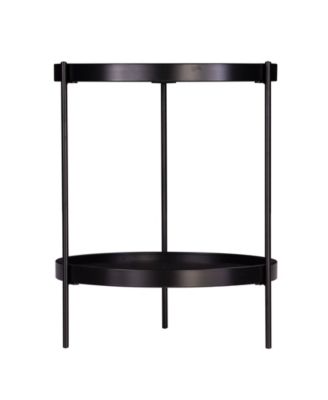 Kanabi Round Farmhouse Style End Table