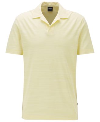 bright yellow polo shirt