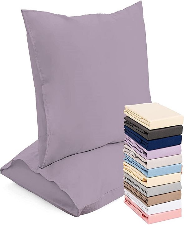 Superior Linen Pillow Cases Envelope Closure Style, Standard Set of 2