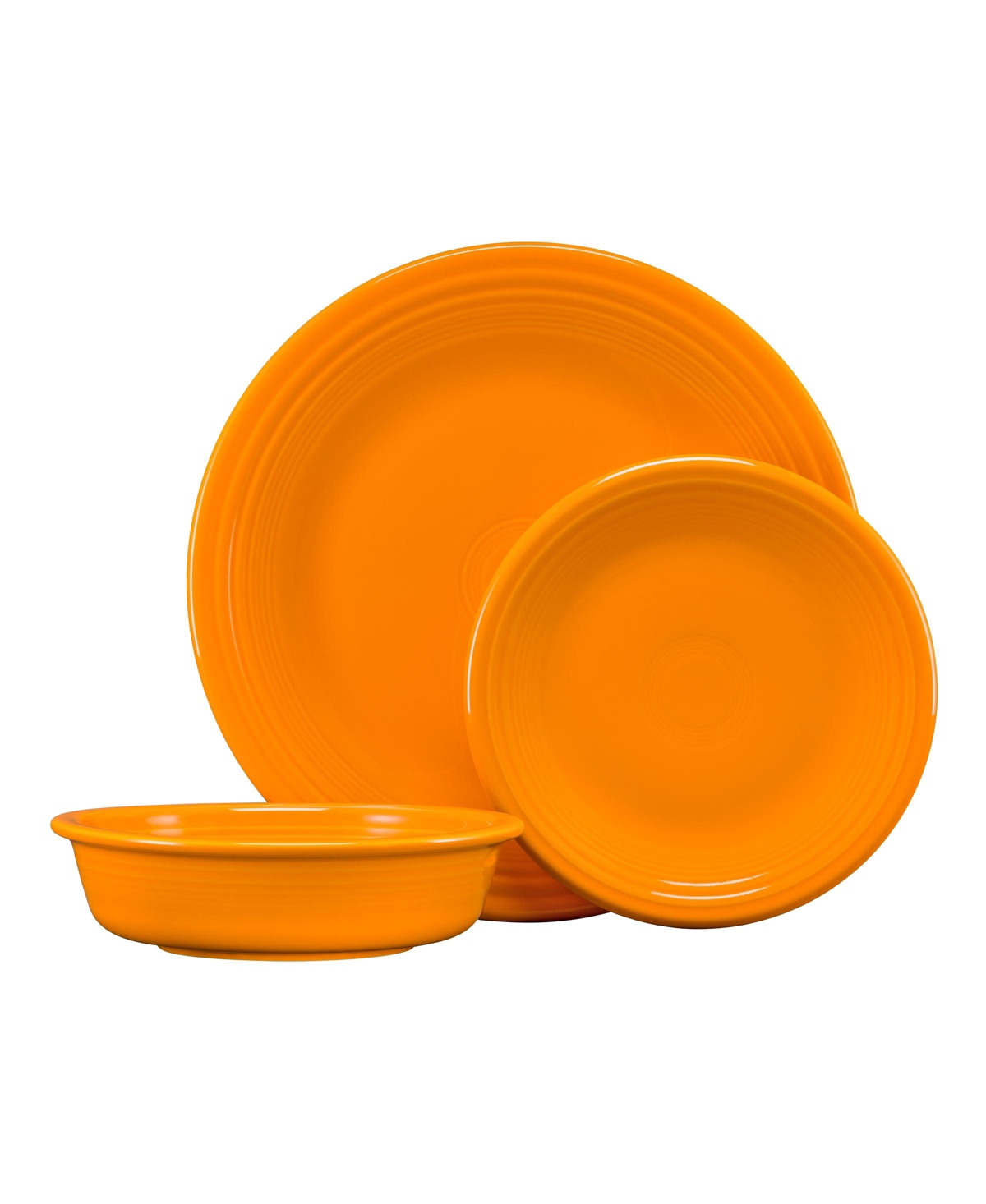 Fiesta Classic Rim 3-Piece Place Setting, Service for 1