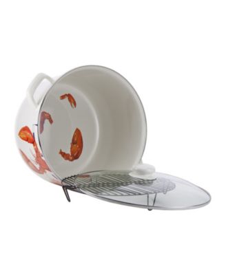 Lobster Enamelware 18 Quart Stock Pot