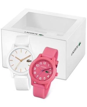 image of Lacoste Women-s 12.12 Silicone Strap Watch, 36mm Gift Set