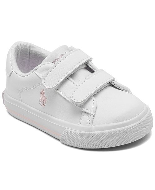 Polo Ralph Lauren Toddler Girls Easten II Ez Stay-Put Casual Sneakers ...