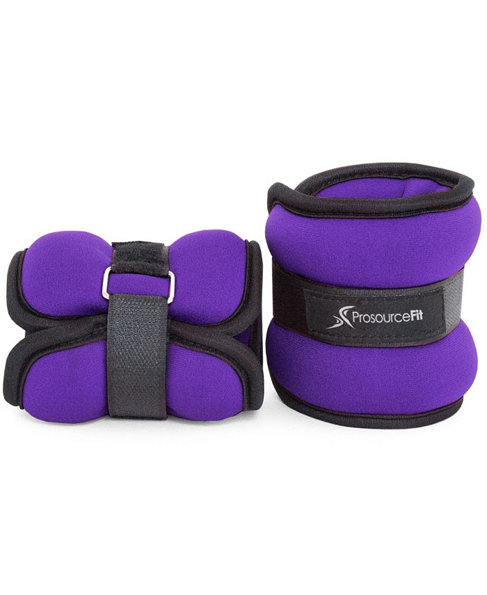 ProsourceFit Ankle Weights 2.5, Set of 2, Purple - Purple
