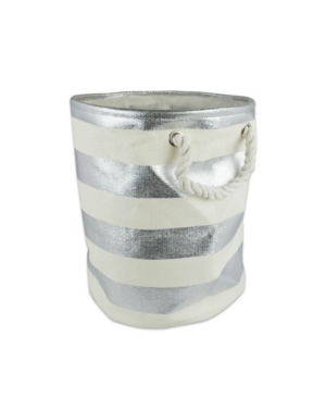 Design Imports Paper Bin Stripe Round Large