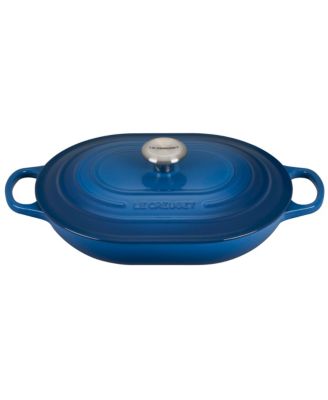 Enameled Cast Iron 3.75-Qt. Oval Casserole with Lid