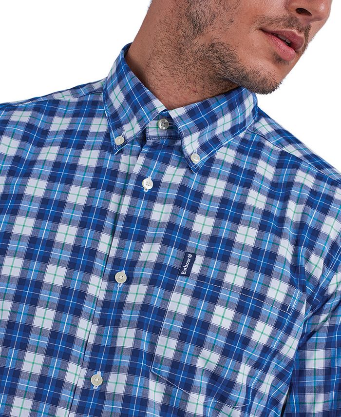 Barbour Men's Tailored-Fit Highland Check 28 Shirt - Macy's