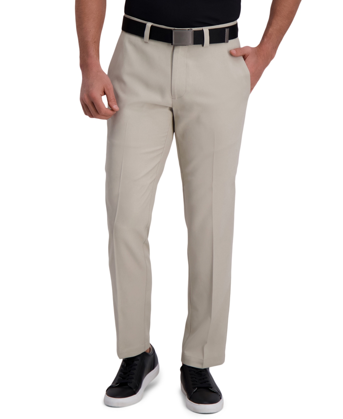 Cool Right Performance Flex Straight Fit Flat Front Pant - String